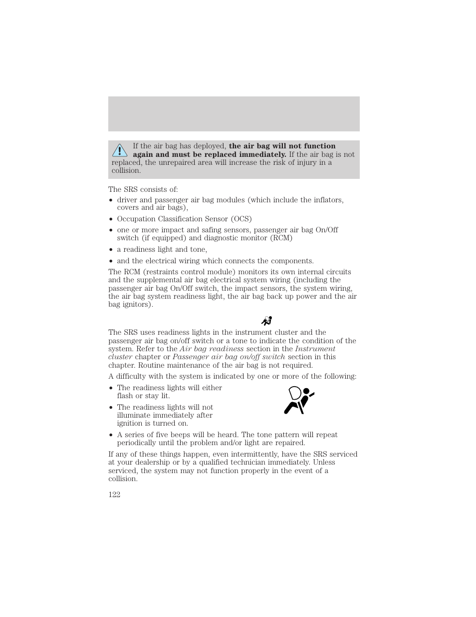 Seating and safety restraints | FORD 2004 F-150 v.1 User Manual | Page 122 / 280