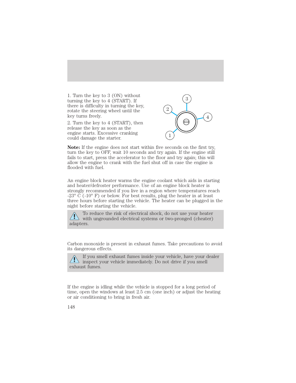 Driving | FORD 2004 F-150 v.1 User Manual | Page 148 / 280