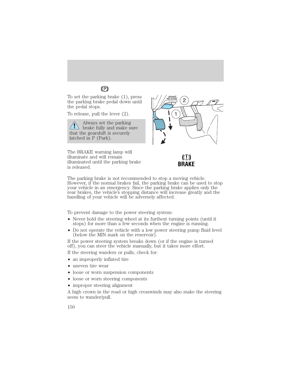 Driving | FORD 2004 F-150 v.1 User Manual | Page 150 / 280