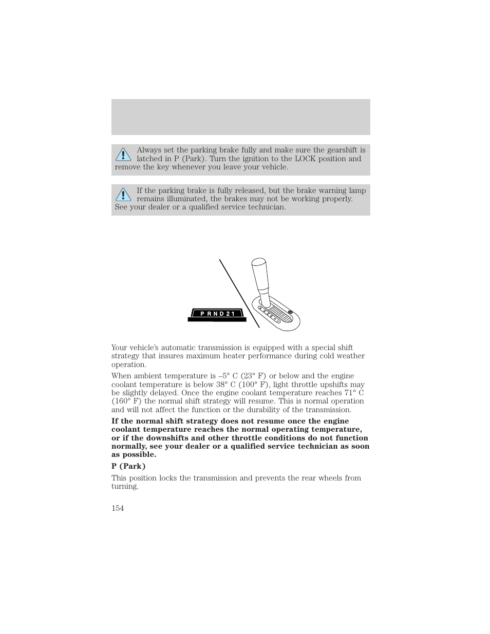 Driving | FORD 2004 F-150 v.1 User Manual | Page 154 / 280