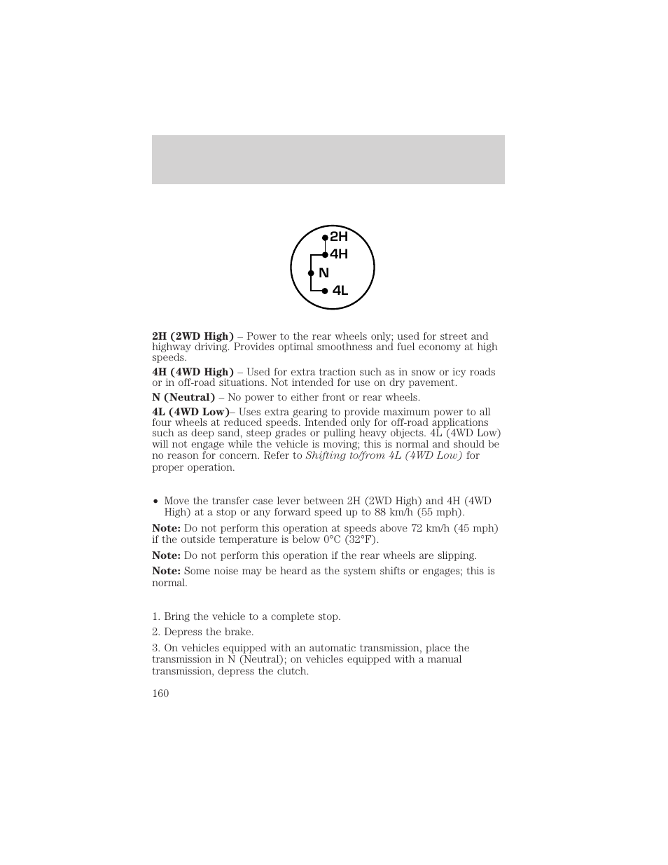 Driving | FORD 2004 F-150 v.1 User Manual | Page 160 / 280