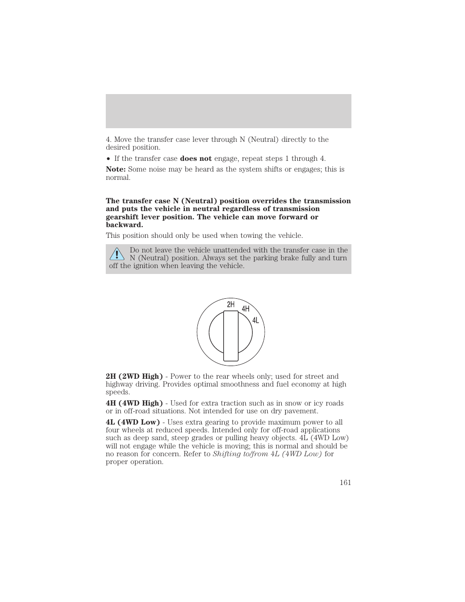 Driving | FORD 2004 F-150 v.1 User Manual | Page 161 / 280