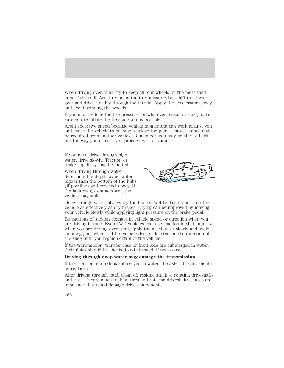 Driving | FORD 2004 F-150 v.1 User Manual | Page 166 / 280