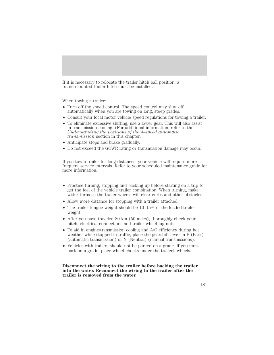 Driving | FORD 2004 F-150 v.1 User Manual | Page 181 / 280