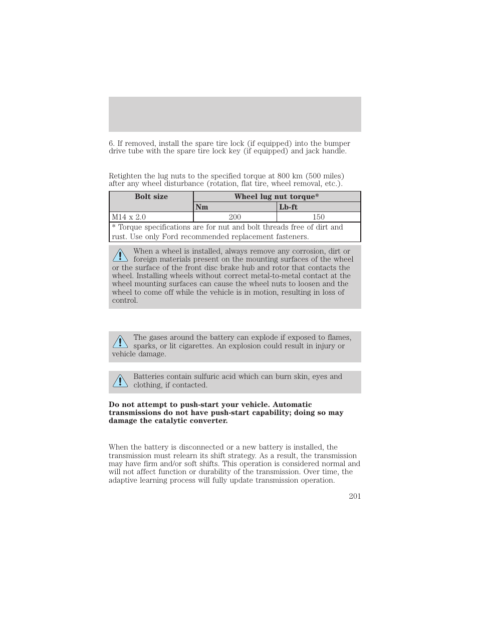 Roadside emergencies | FORD 2004 F-150 v.1 User Manual | Page 201 / 280