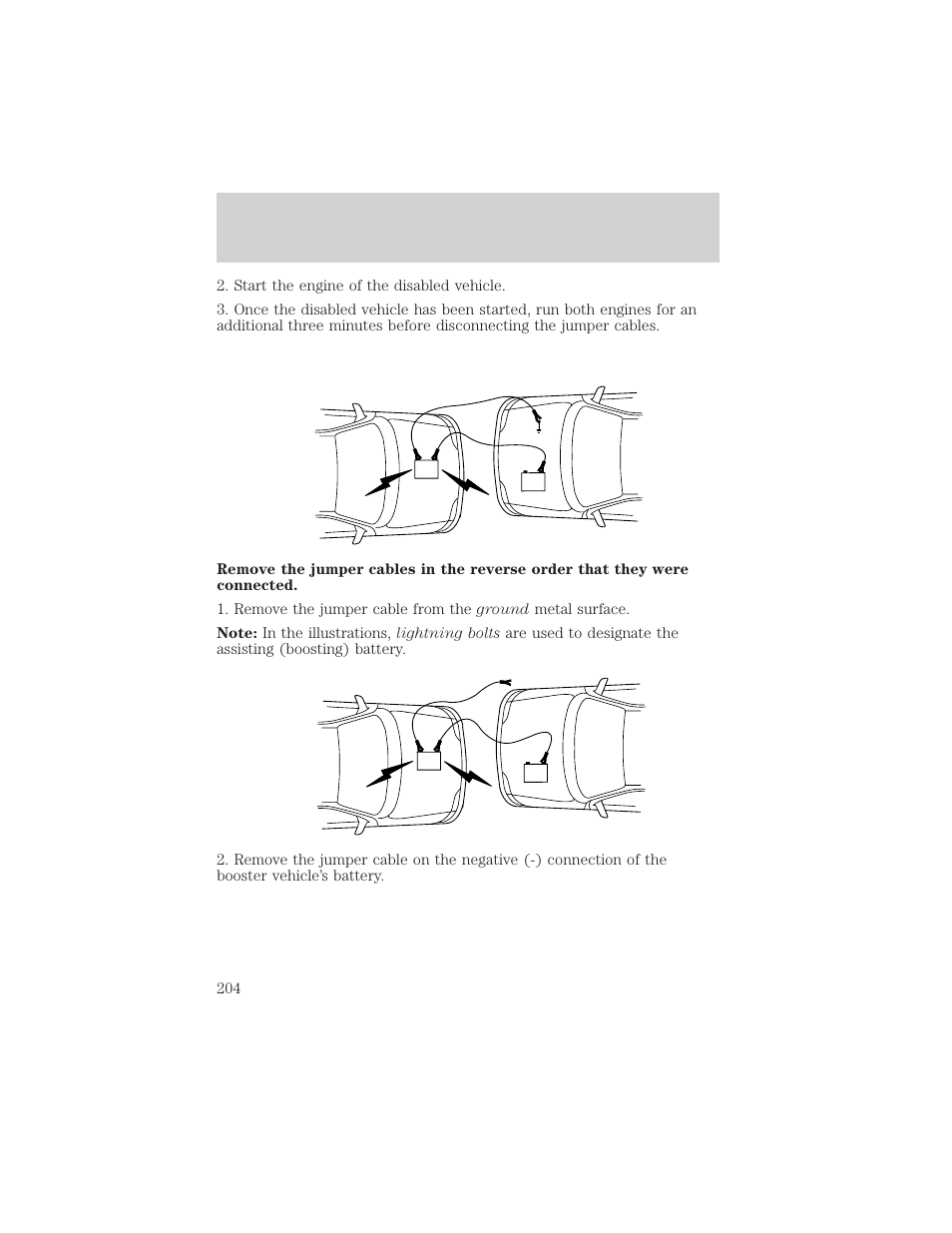 Roadside emergencies | FORD 2004 F-150 v.1 User Manual | Page 204 / 280