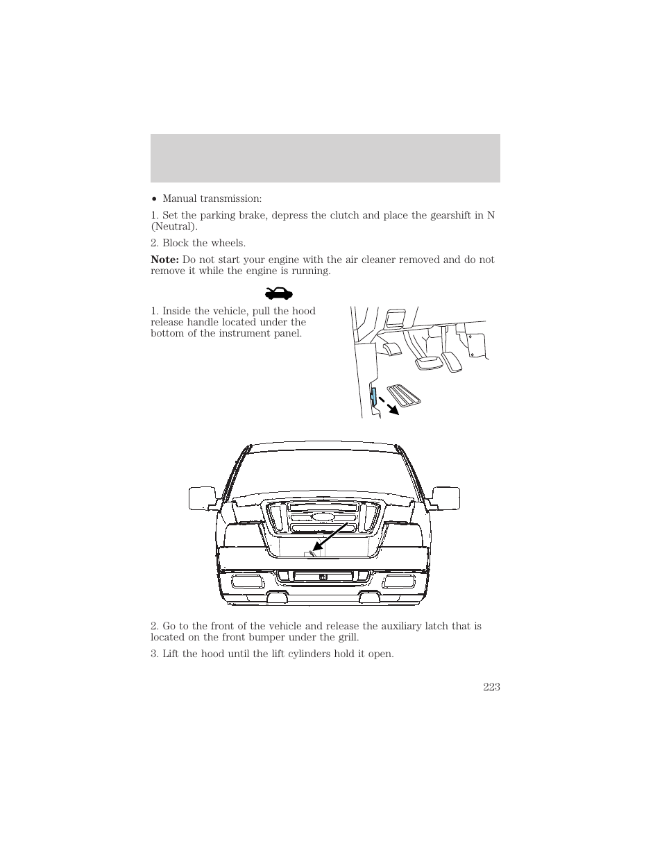 Maintenance and specifications | FORD 2004 F-150 v.1 User Manual | Page 223 / 280