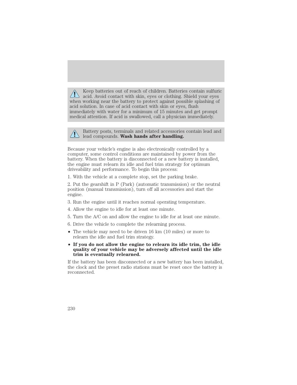 Maintenance and specifications | FORD 2004 F-150 v.1 User Manual | Page 230 / 280