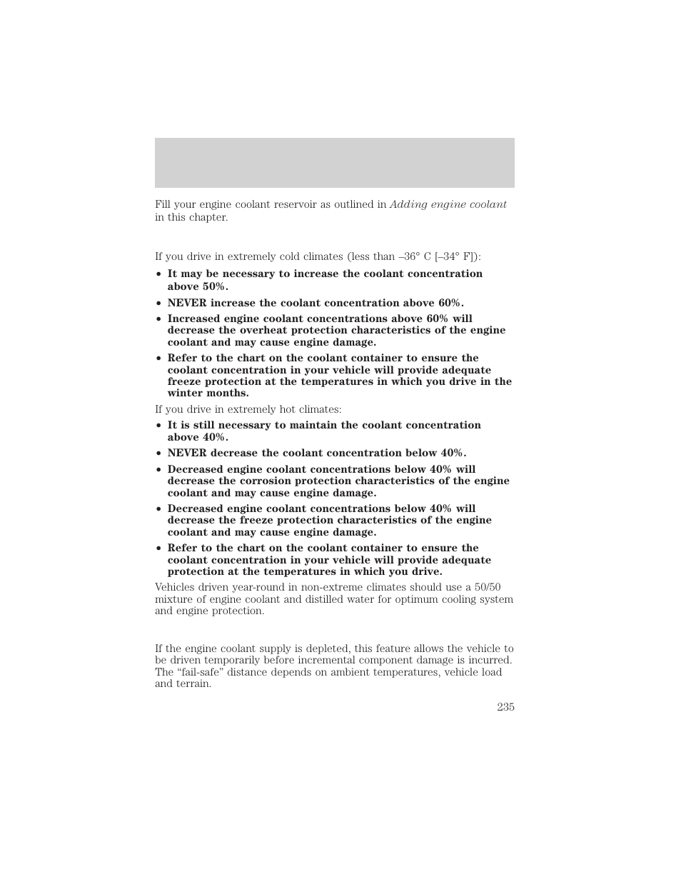 Maintenance and specifications | FORD 2004 F-150 v.1 User Manual | Page 235 / 280