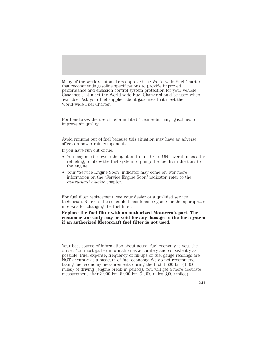 Maintenance and specifications | FORD 2004 F-150 v.1 User Manual | Page 241 / 280