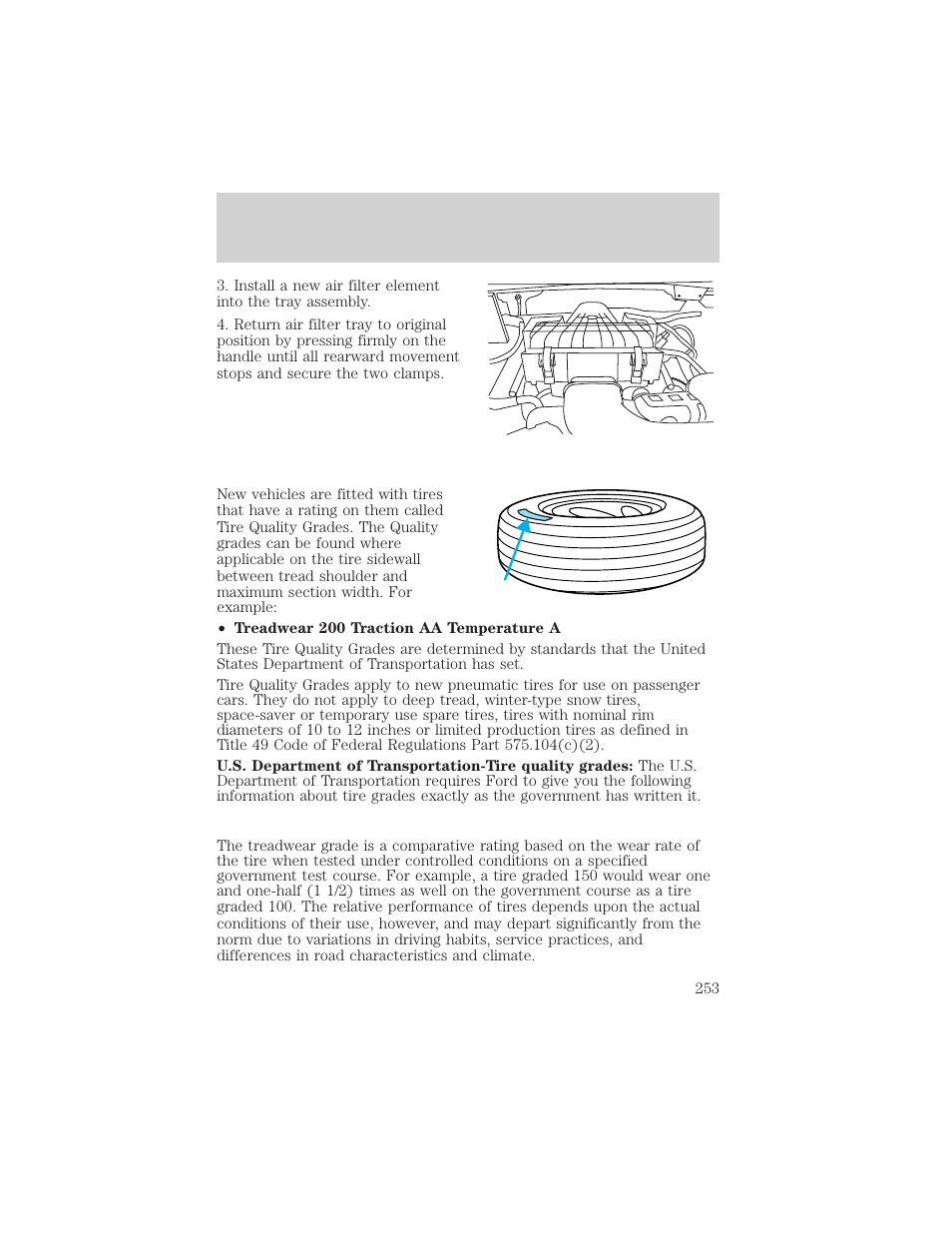 Maintenance and specifications | FORD 2004 F-150 v.1 User Manual | Page 253 / 280