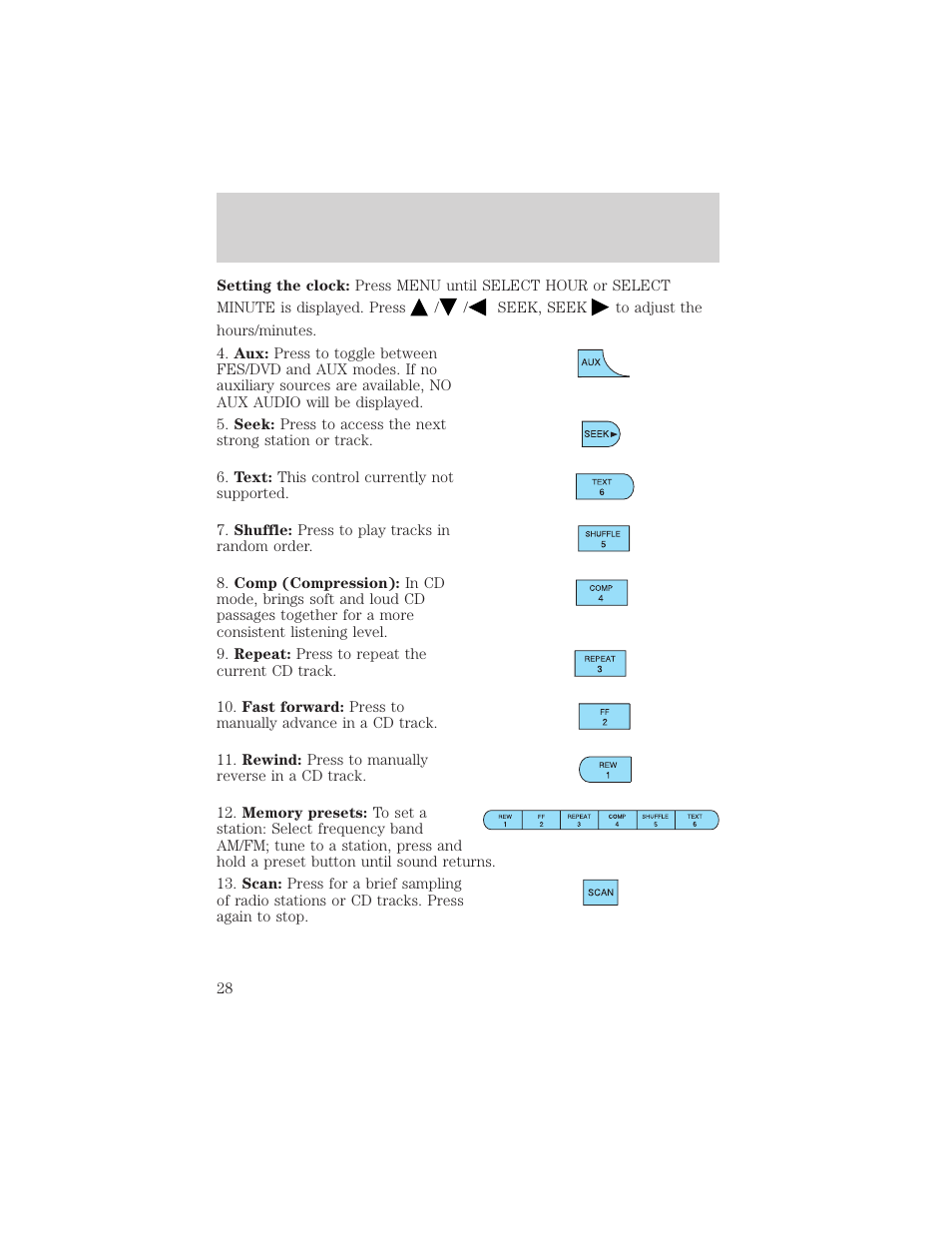 Entertainment systems | FORD 2004 F-150 v.1 User Manual | Page 28 / 280