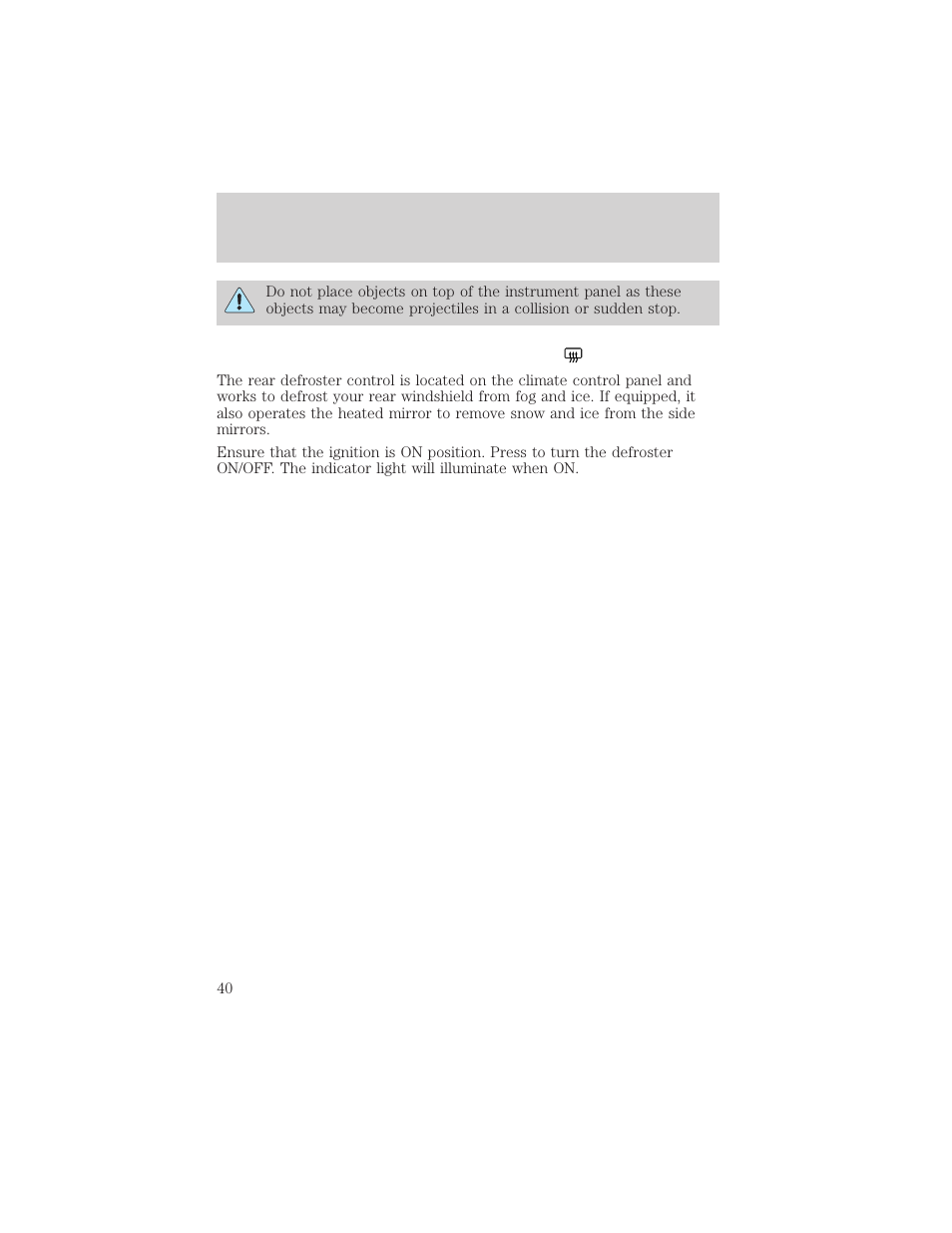 Climate controls | FORD 2004 F-150 v.1 User Manual | Page 40 / 280