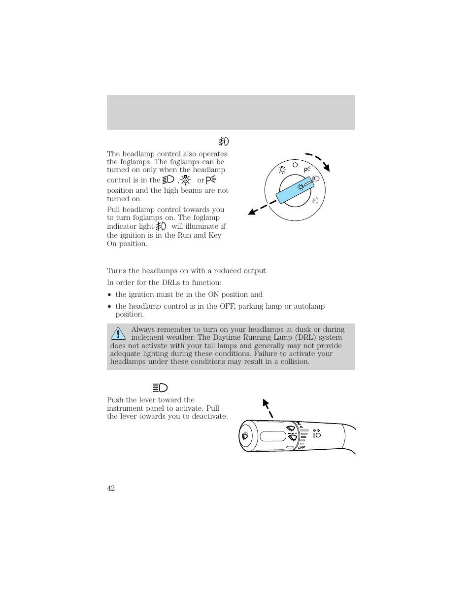Lights | FORD 2004 F-150 v.1 User Manual | Page 42 / 280