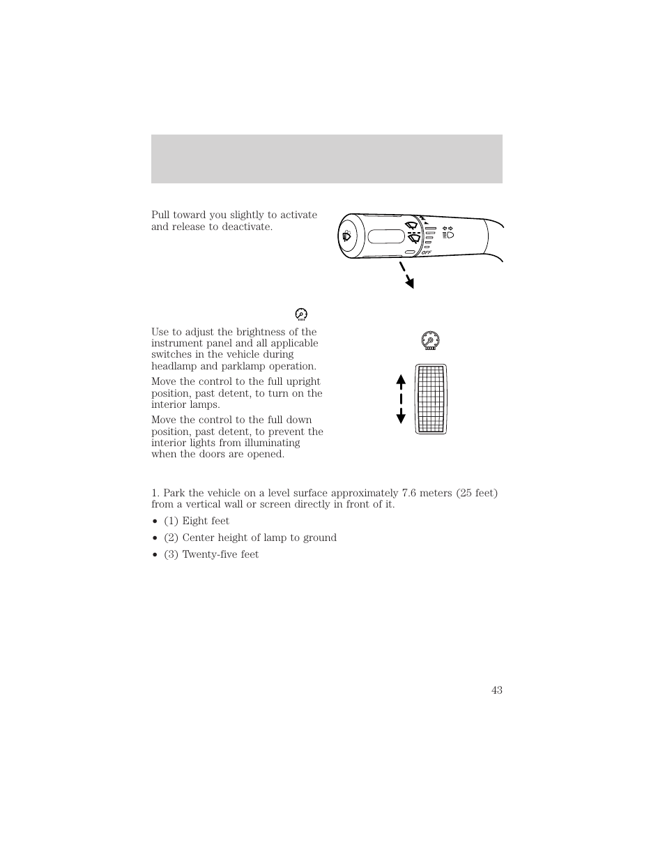 Lights | FORD 2004 F-150 v.1 User Manual | Page 43 / 280