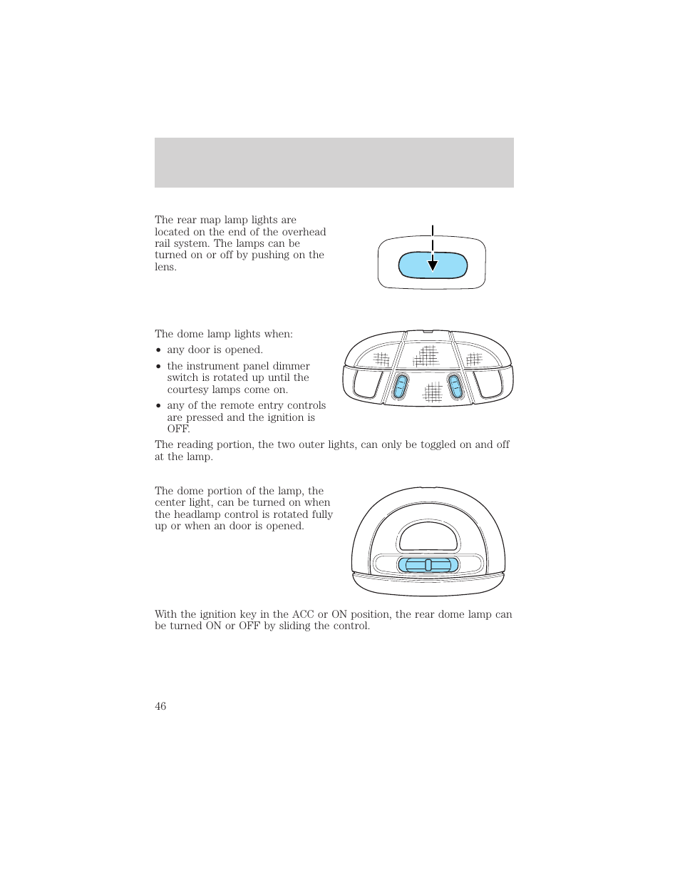 Lights | FORD 2004 F-150 v.1 User Manual | Page 46 / 280