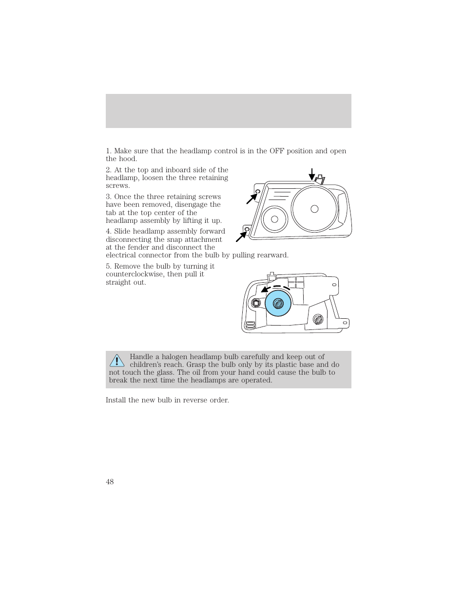 Lights | FORD 2004 F-150 v.1 User Manual | Page 48 / 280