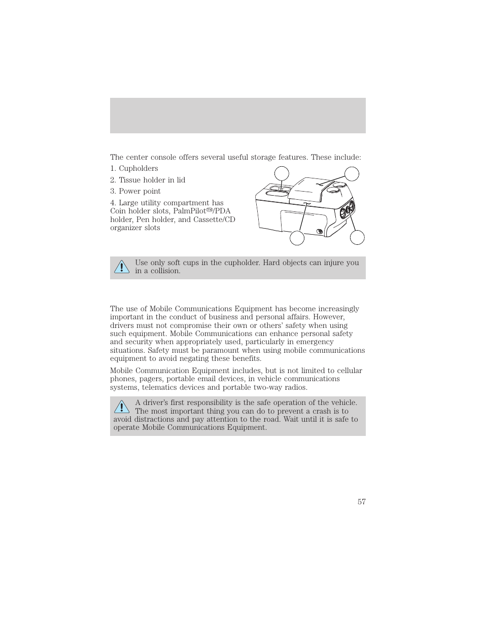 Driver controls | FORD 2004 F-150 v.1 User Manual | Page 57 / 280