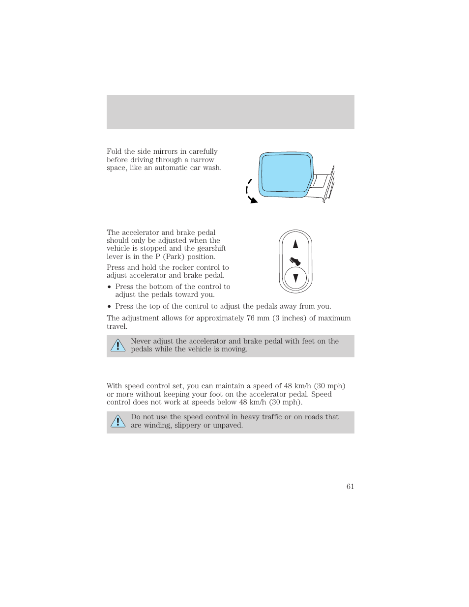 Driver controls | FORD 2004 F-150 v.1 User Manual | Page 61 / 280