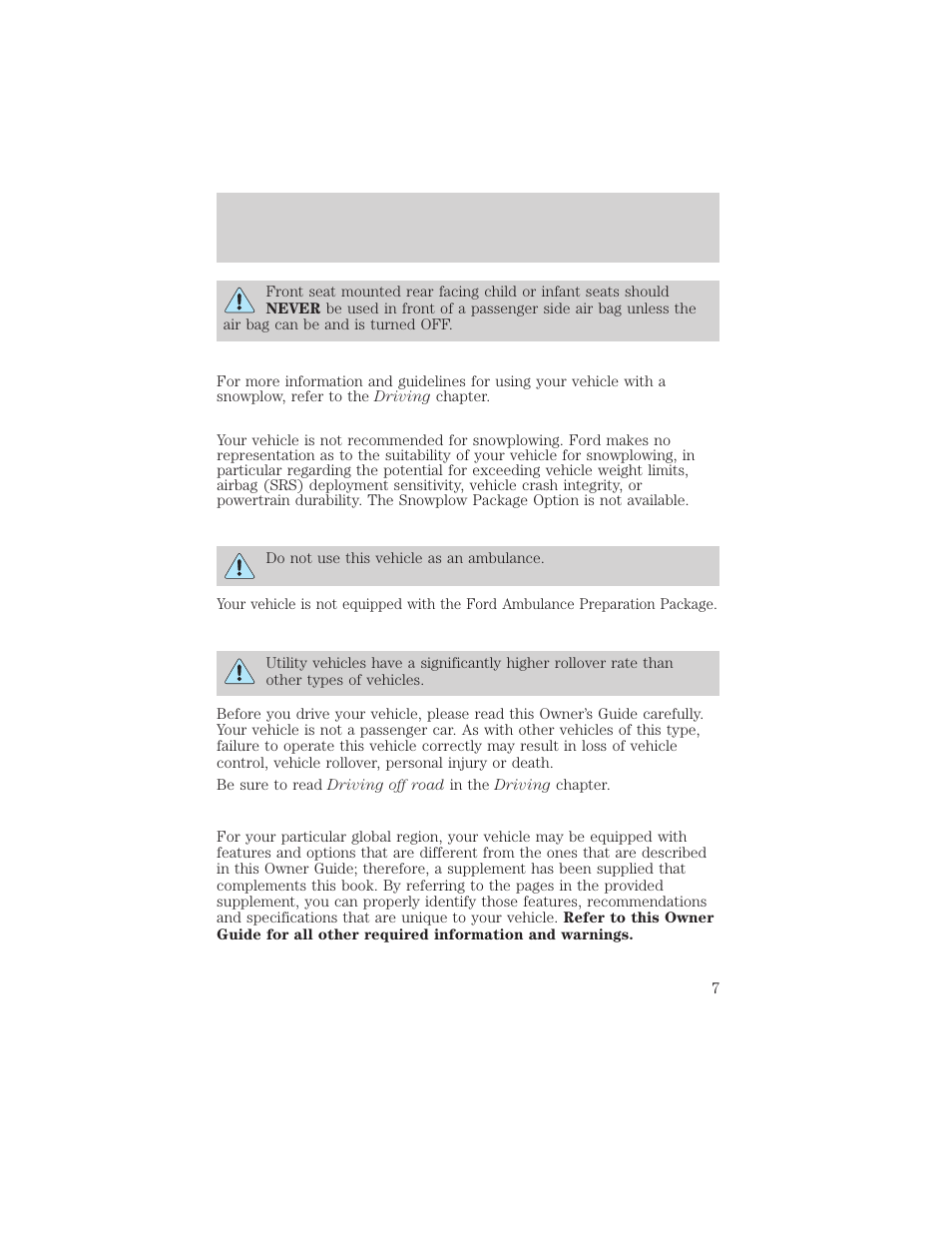 Introduction | FORD 2004 F-150 v.1 User Manual | Page 7 / 280