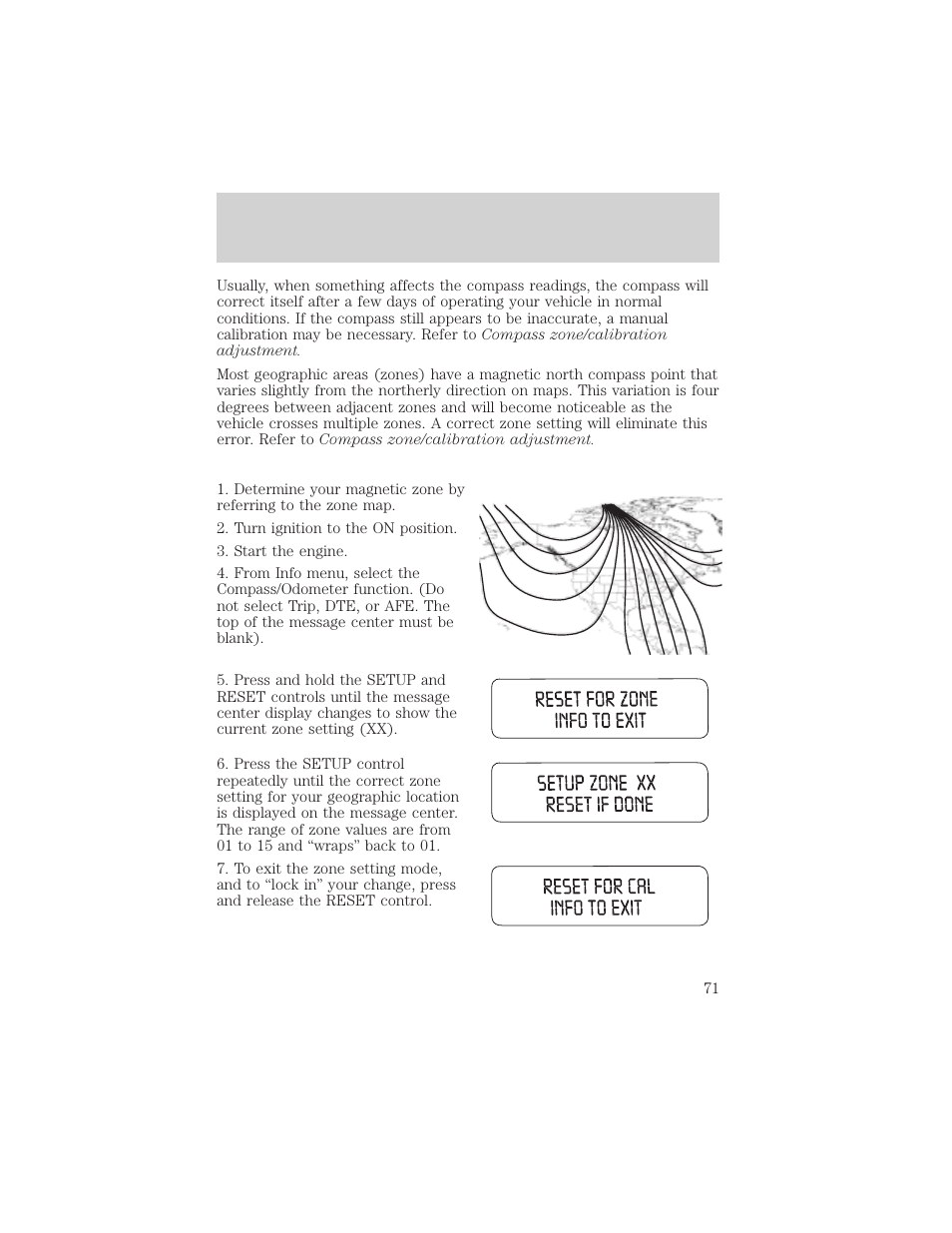 Driver controls | FORD 2004 F-150 v.1 User Manual | Page 71 / 280