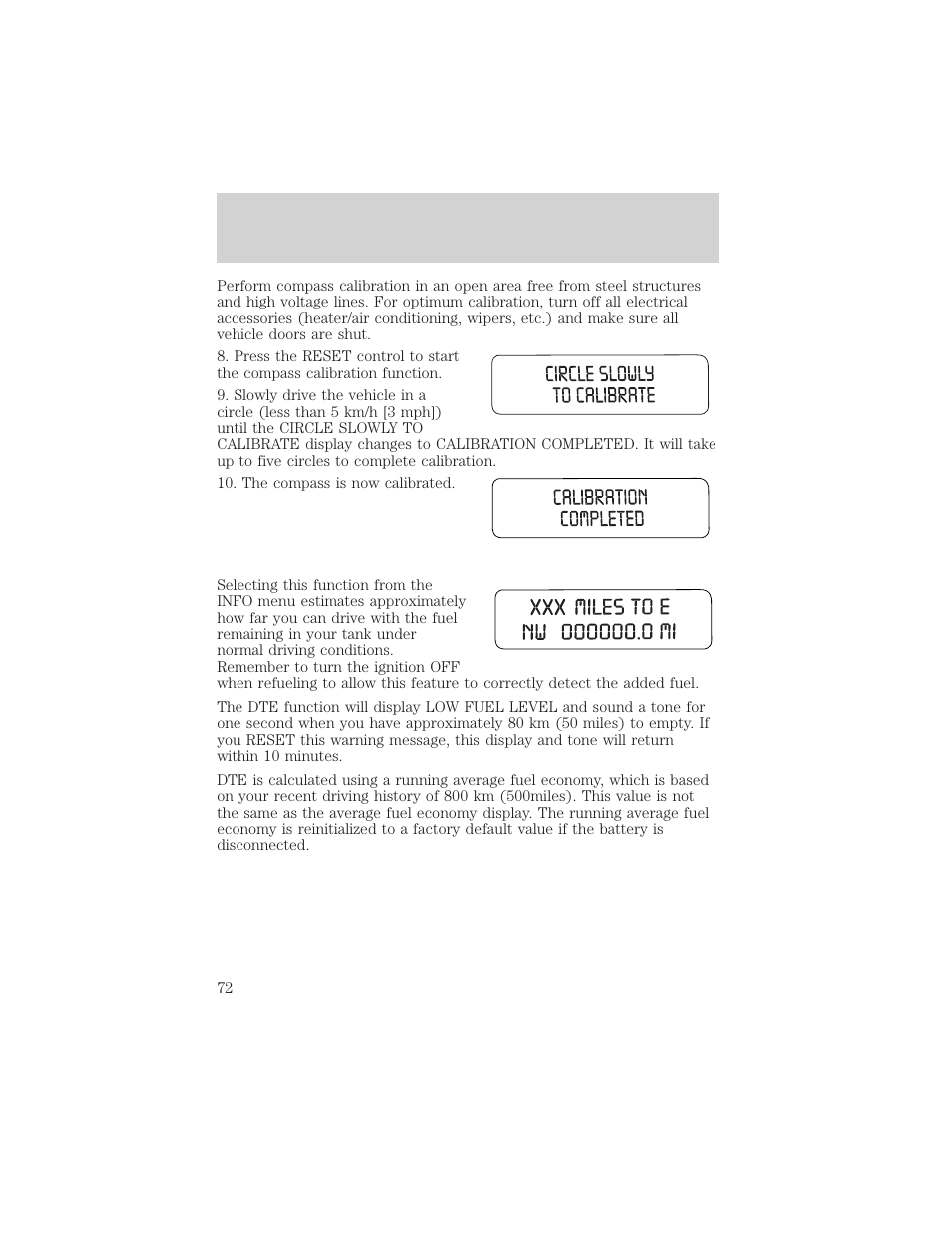 Driver controls | FORD 2004 F-150 v.1 User Manual | Page 72 / 280