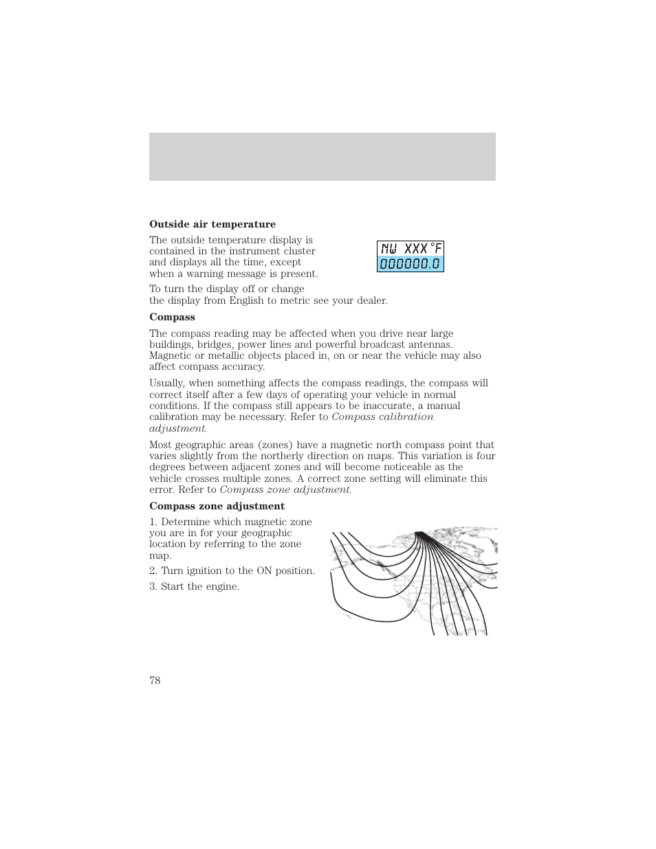 Driver controls | FORD 2004 F-150 v.1 User Manual | Page 78 / 280