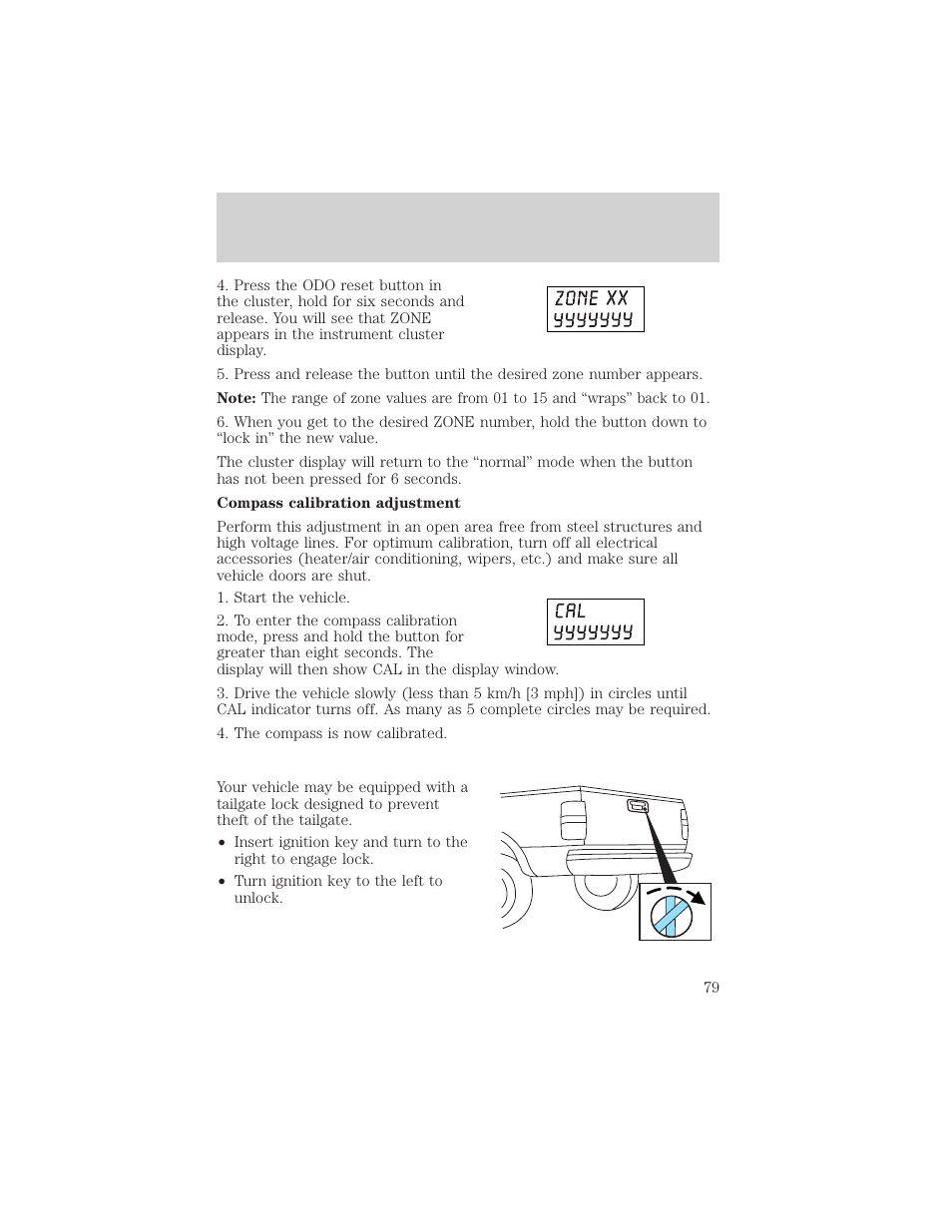 Driver controls | FORD 2004 F-150 v.1 User Manual | Page 79 / 280