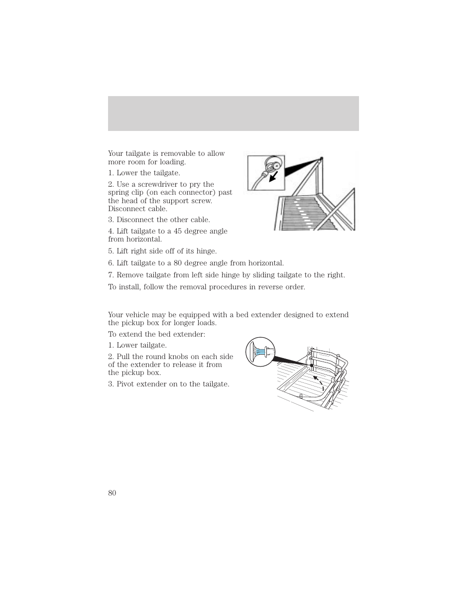 Driver controls | FORD 2004 F-150 v.1 User Manual | Page 80 / 280