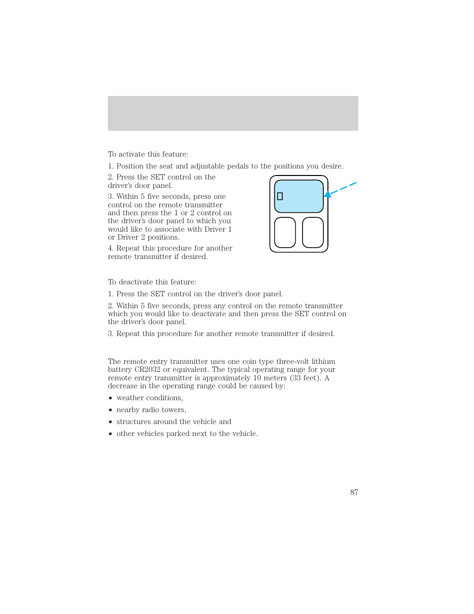 Locks and security | FORD 2004 F-150 v.1 User Manual | Page 87 / 280