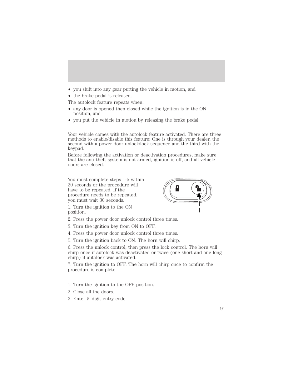 Locks and security | FORD 2004 F-150 v.1 User Manual | Page 91 / 280