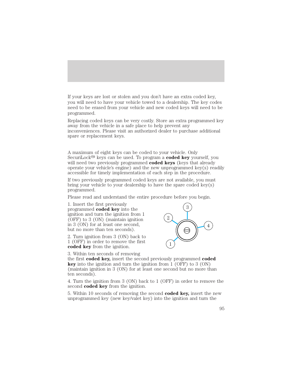 Locks and security | FORD 2004 F-150 v.1 User Manual | Page 95 / 280