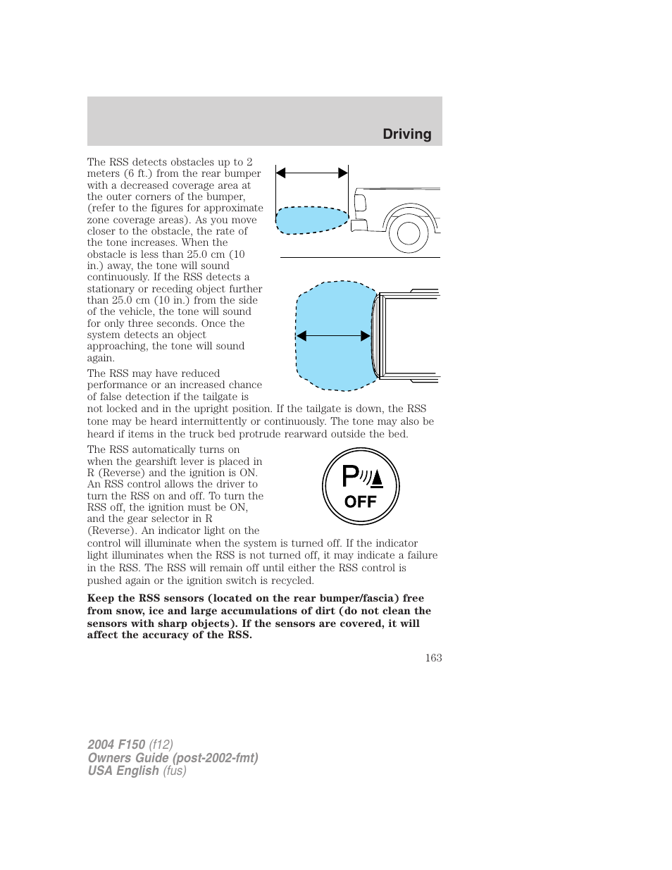 Driving | FORD 2004 F-150 v.2 User Manual | Page 163 / 296