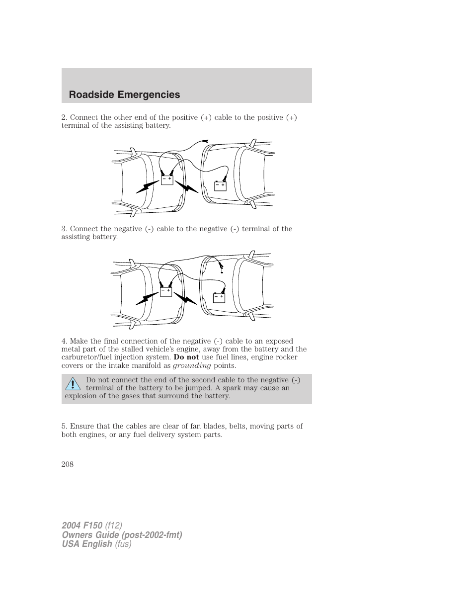 Roadside emergencies | FORD 2004 F-150 v.2 User Manual | Page 208 / 296