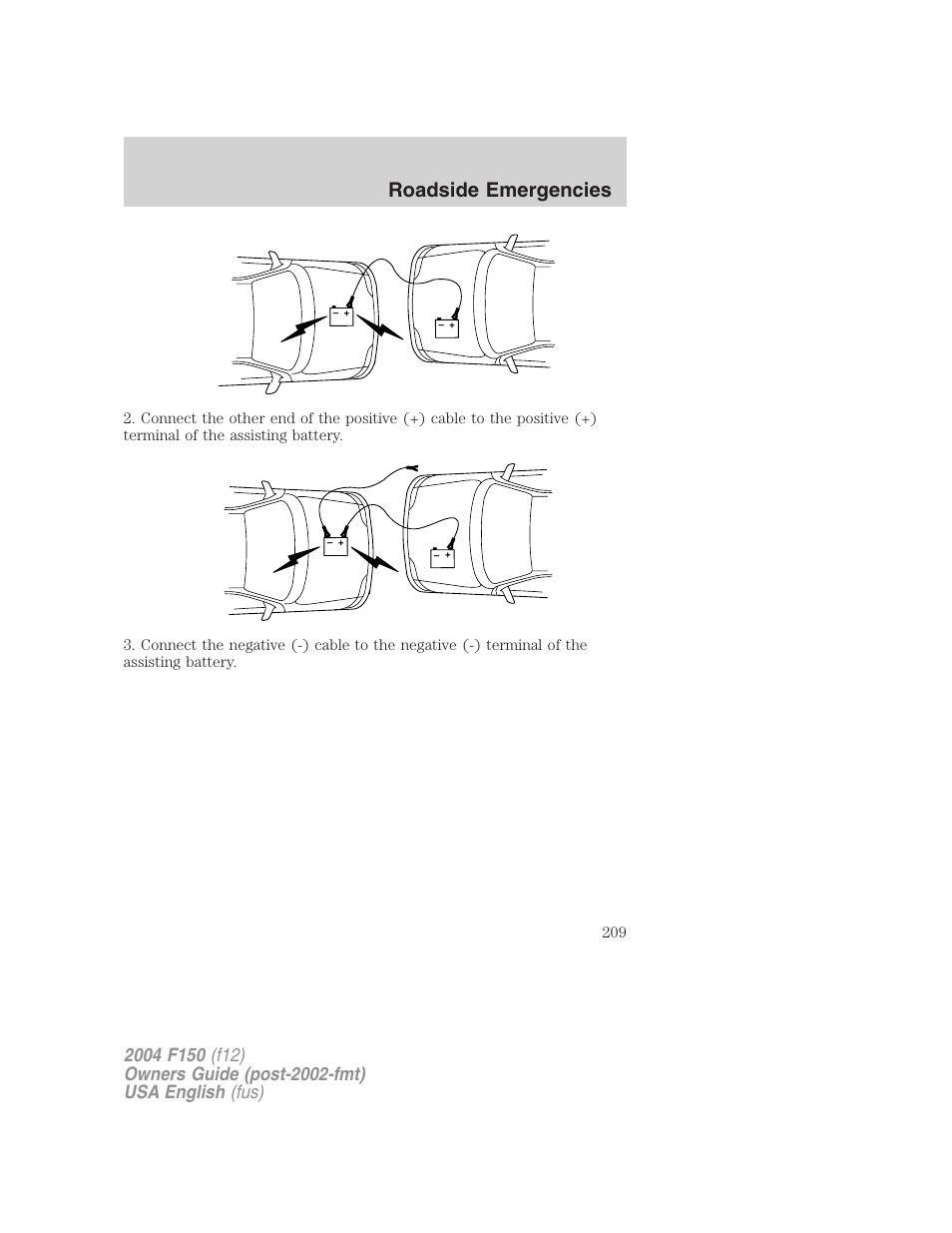 Roadside emergencies | FORD 2004 F-150 v.3 User Manual | Page 209 / 304