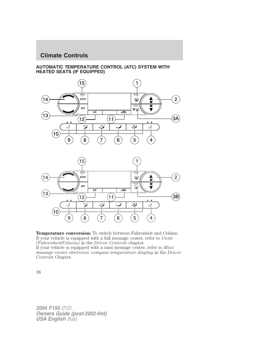 FORD 2004 F-150 v.5 User Manual | Page 38 / 304