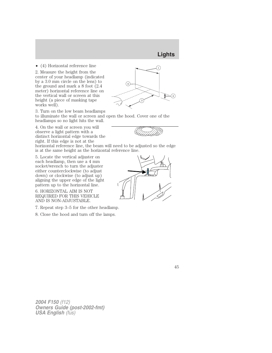 Lights | FORD 2004 F-150 v.5 User Manual | Page 45 / 304