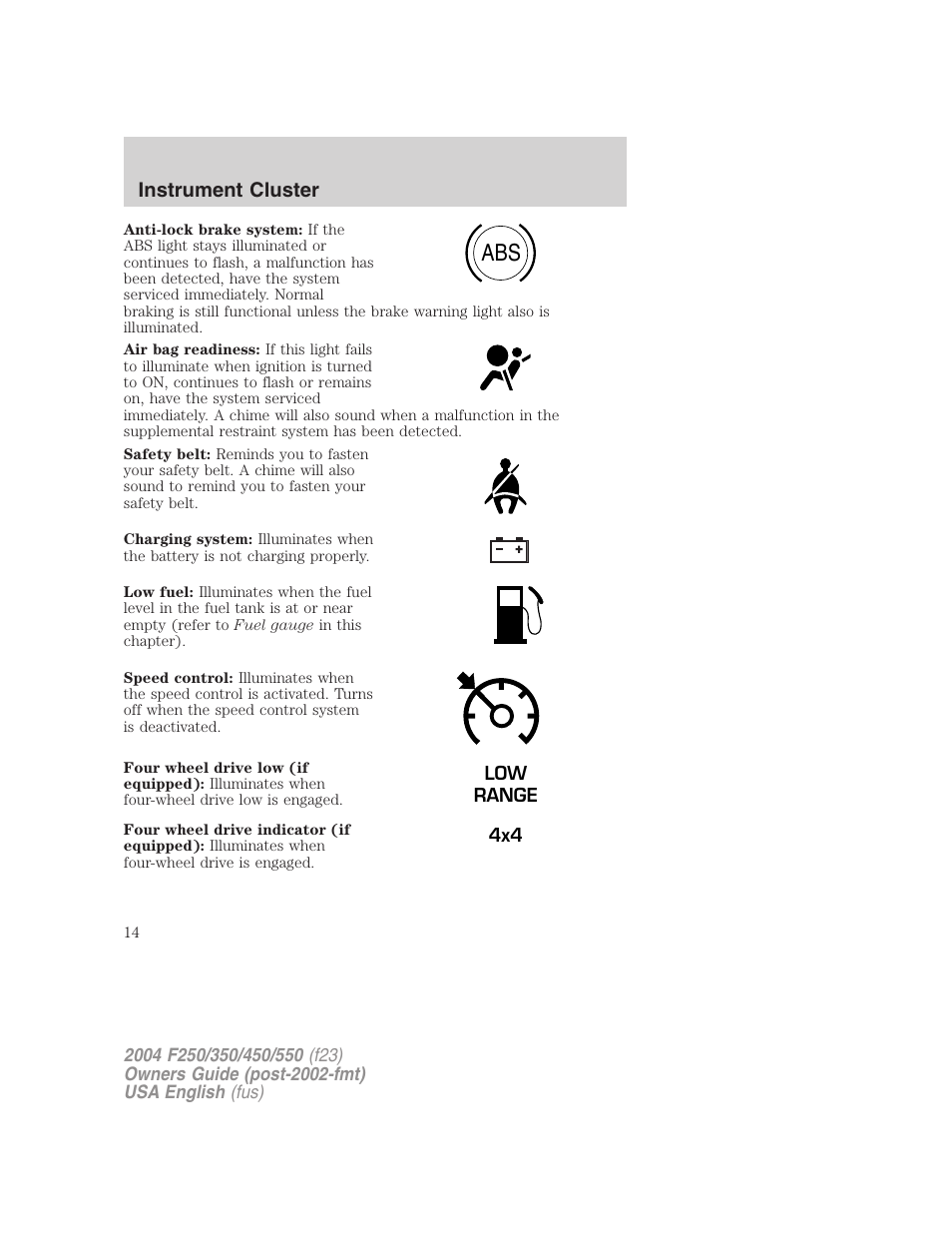 FORD 2004 F-550 v.1 User Manual | Page 14 / 304