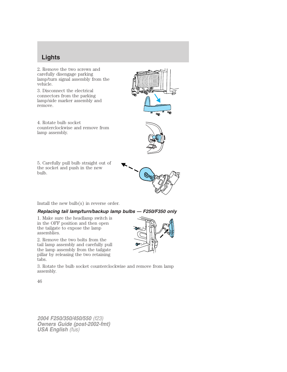 Lights | FORD 2004 F-550 v.2 User Manual | Page 46 / 312