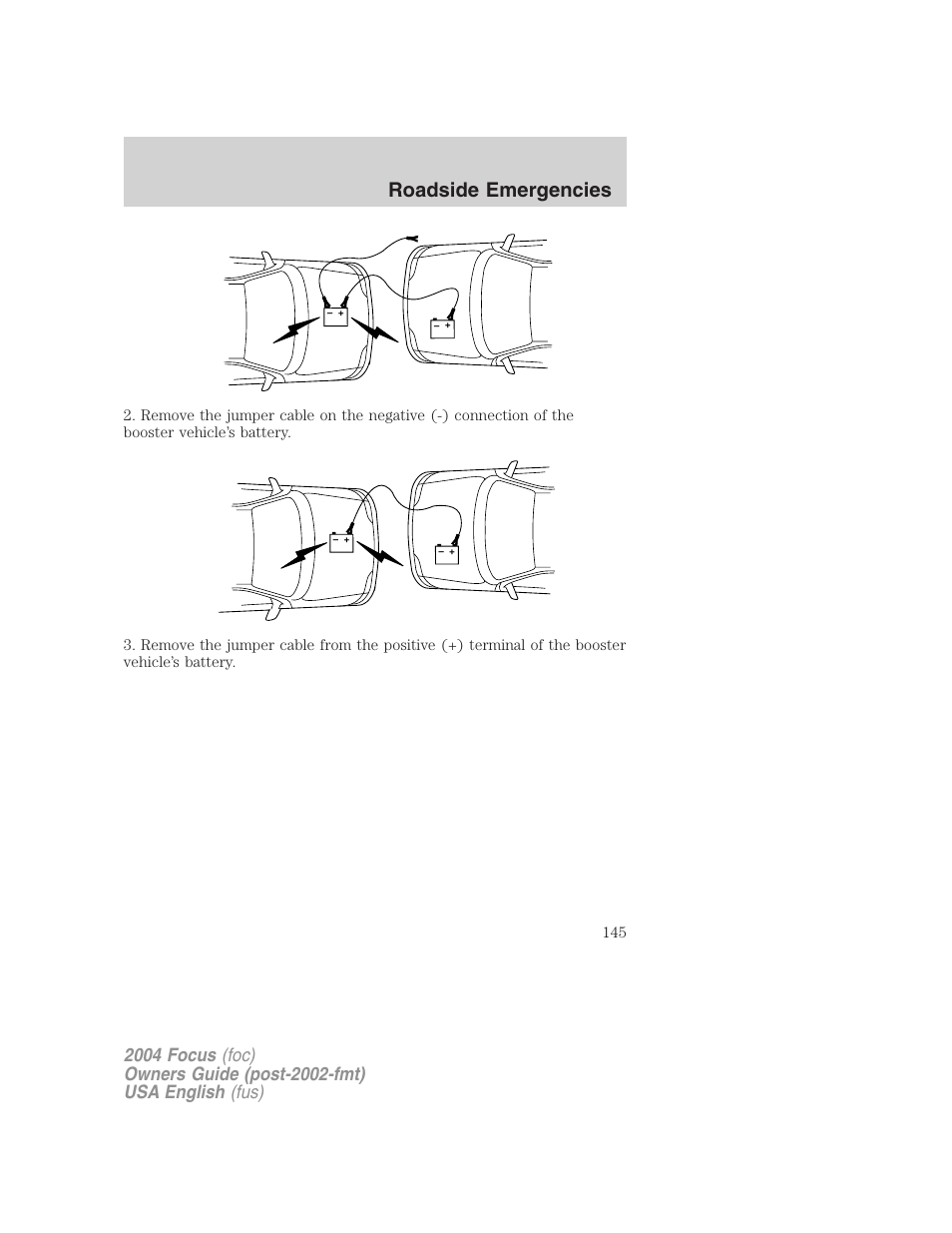 Roadside emergencies | FORD 2004 Focus v.1 User Manual | Page 145 / 232