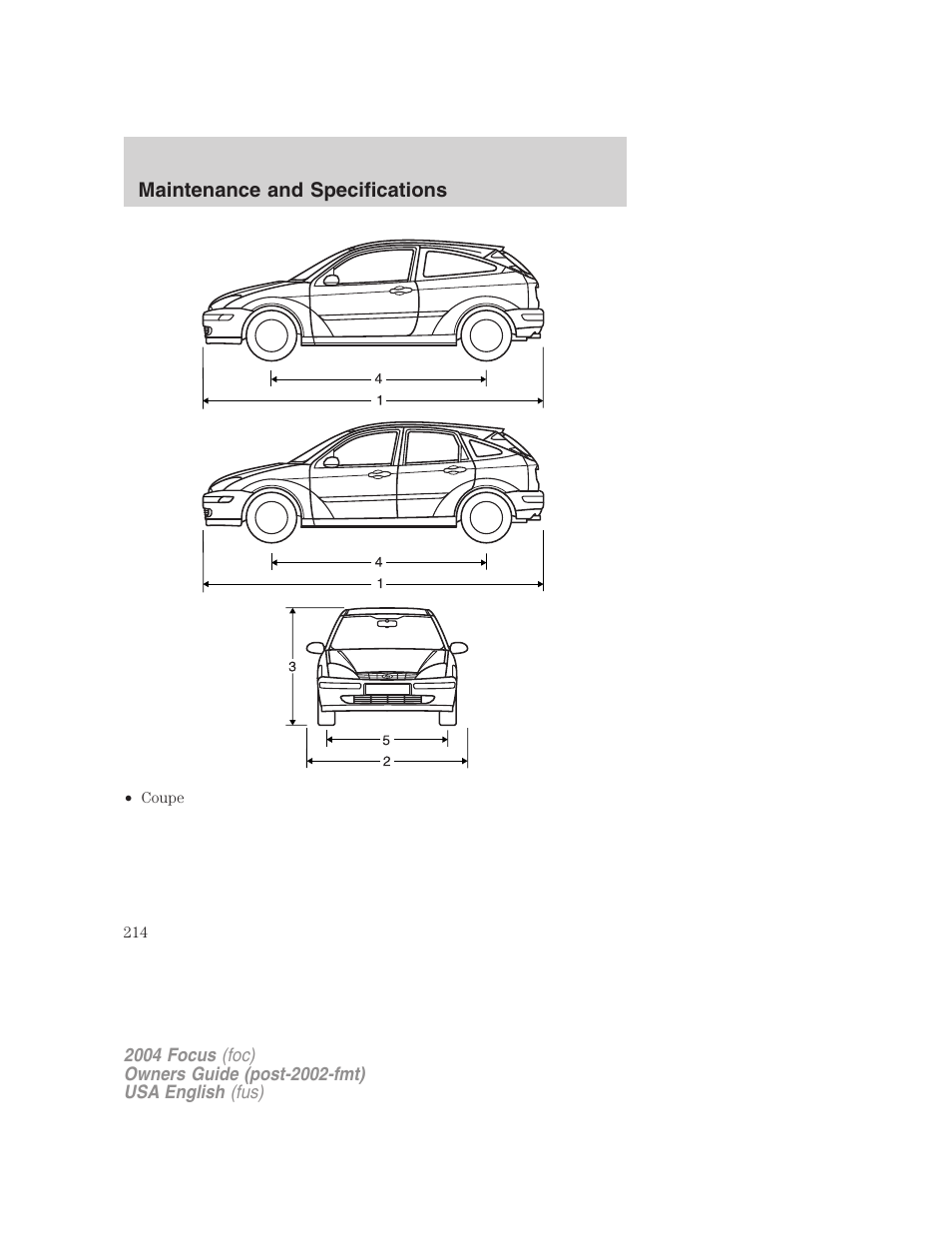 FORD 2004 Focus v.1 User Manual | Page 214 / 232