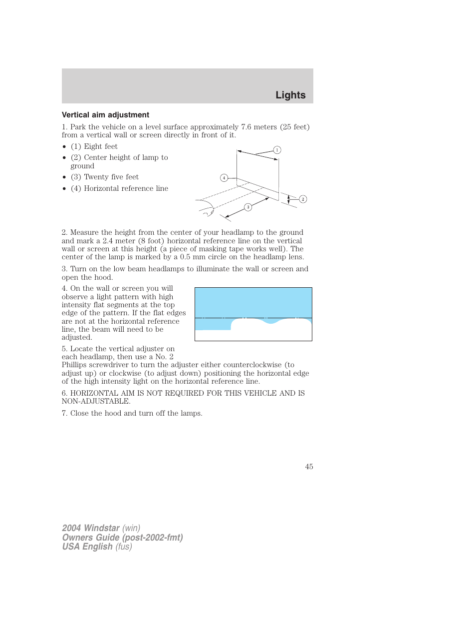 Lights | FORD 2004 Freestar v.1 User Manual | Page 45 / 280