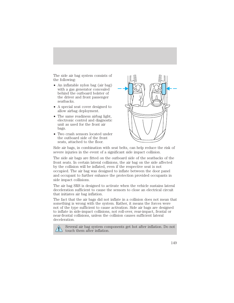 Seating and safety restraints | FORD 2004 Freestar v.2 User Manual | Page 150 / 289