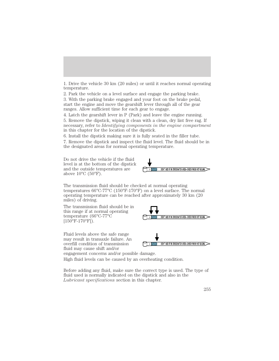 Maintenance and specifications | FORD 2004 Freestar v.2 User Manual | Page 256 / 289