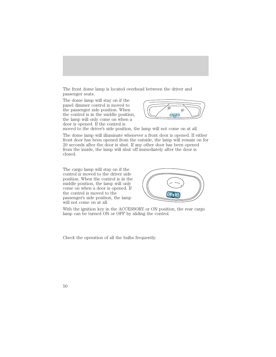 Lights | FORD 2004 Freestar v.2 User Manual | Page 51 / 289