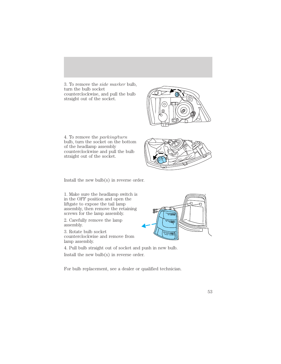 Lights | FORD 2004 Freestar v.2 User Manual | Page 54 / 289