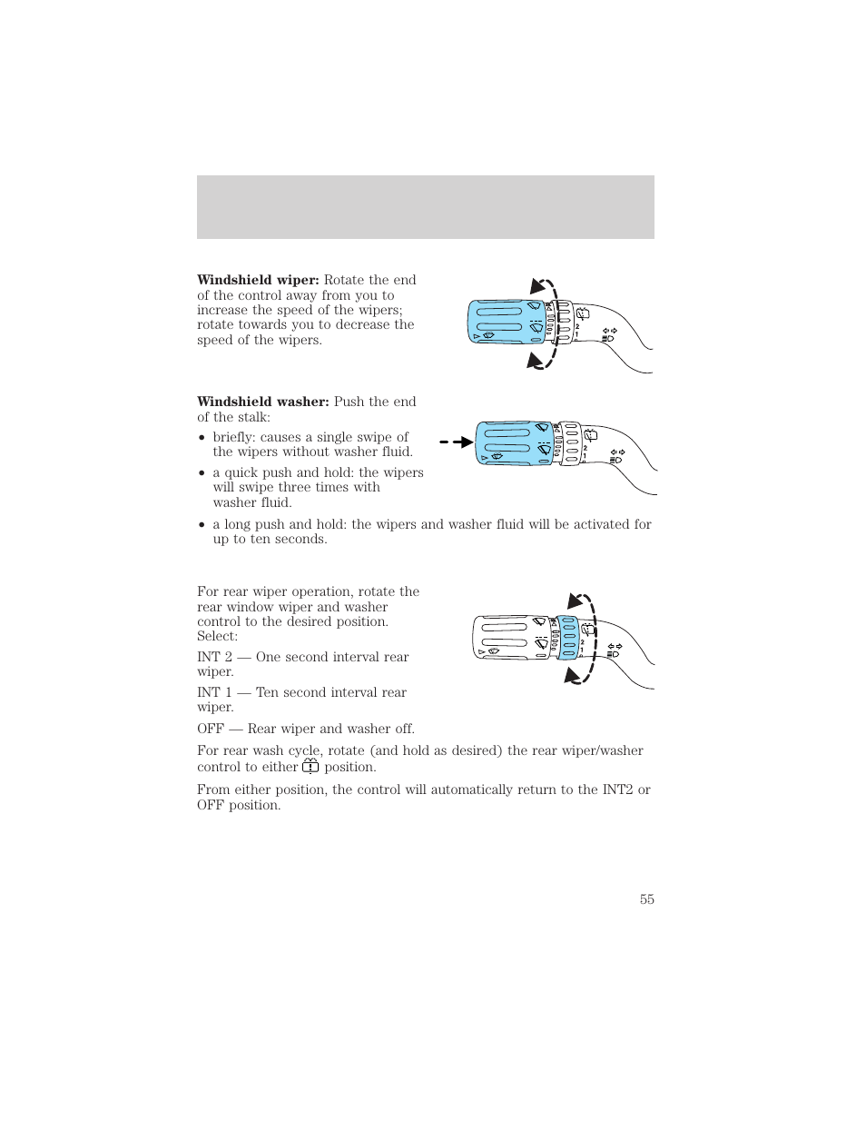 Driver controls | FORD 2004 Freestar v.2 User Manual | Page 56 / 289