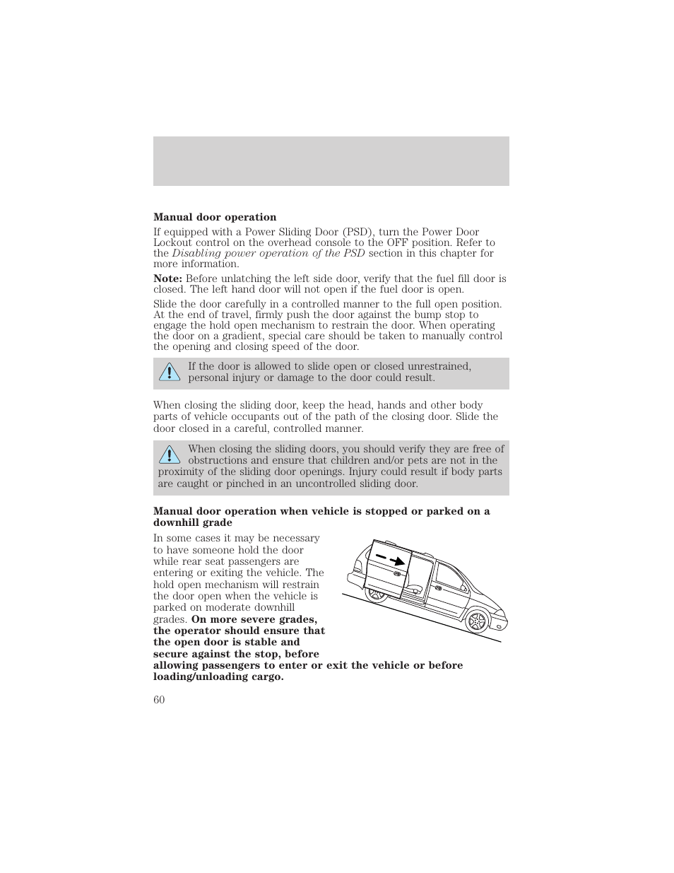 Driver controls | FORD 2004 Freestar v.2 User Manual | Page 61 / 289