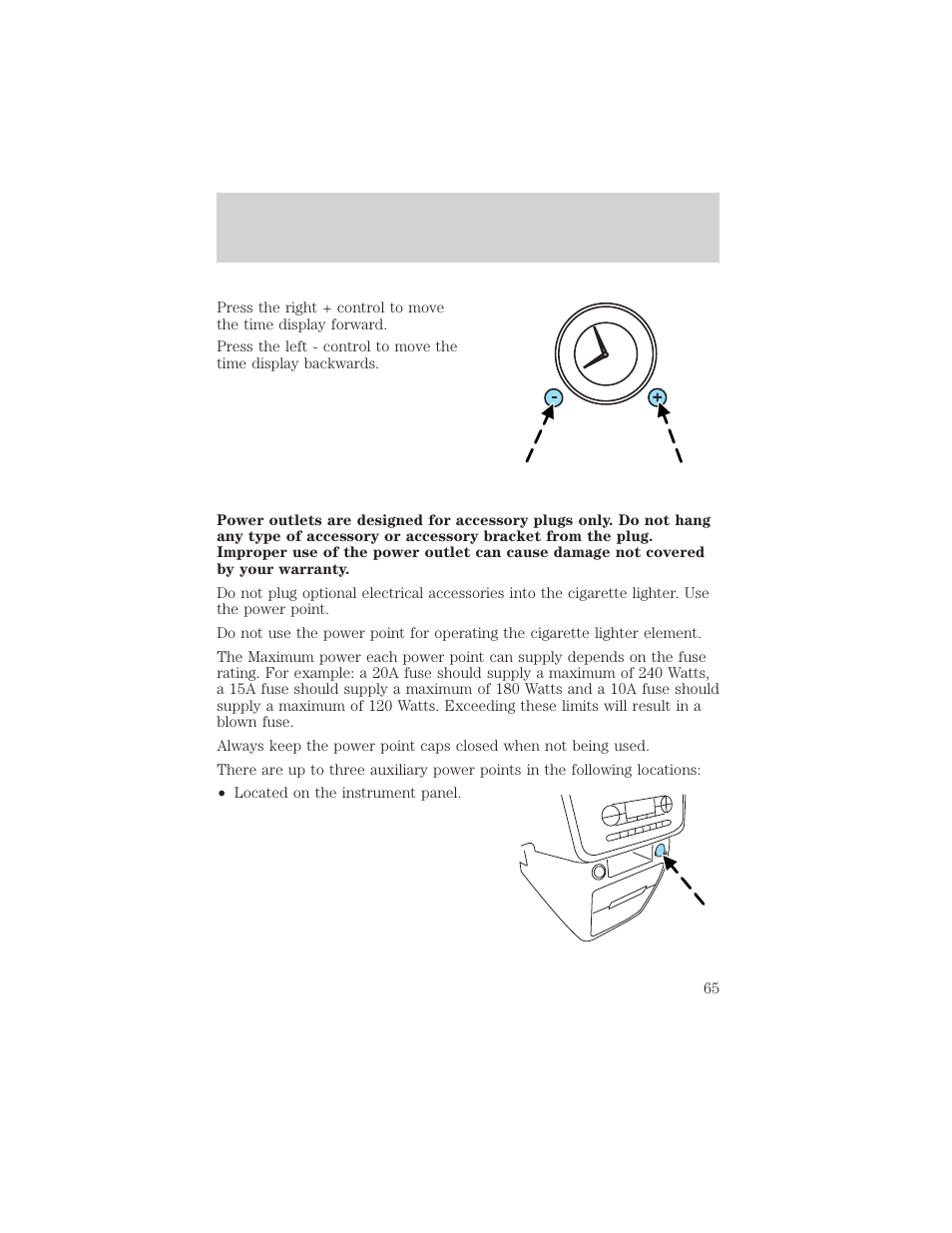 Driver controls | FORD 2004 Freestar v.2 User Manual | Page 66 / 289