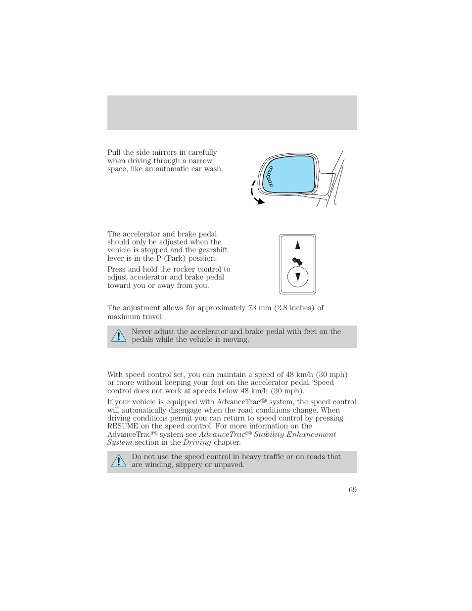 Driver controls | FORD 2004 Freestar v.2 User Manual | Page 70 / 289